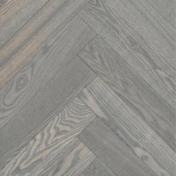 Инженерная доска wood bee herringbone ясень фог / fog Инженерная доска wood bee herringbone ясень фог / fog